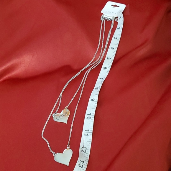 Double Strand Heart Necklace - Picture 5 of 5